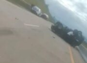 Mobil Rombongan IPDN Terguling, Penumpang Selamat