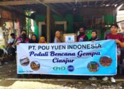 Tim PT Pou Yuen Indonesia Cianjur Salurkan Bantuan untuk Terdampak Gempa