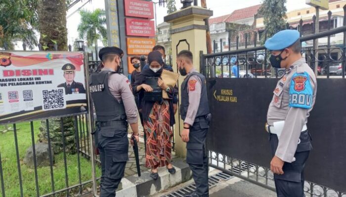 Penjagaan Mako Polres Tasik Kota Diperketat
