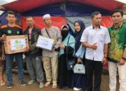 PP YPI Al-Maarij dan Pelajar NU Berbagi Rejeki dengan Korban Gempa Cianjur