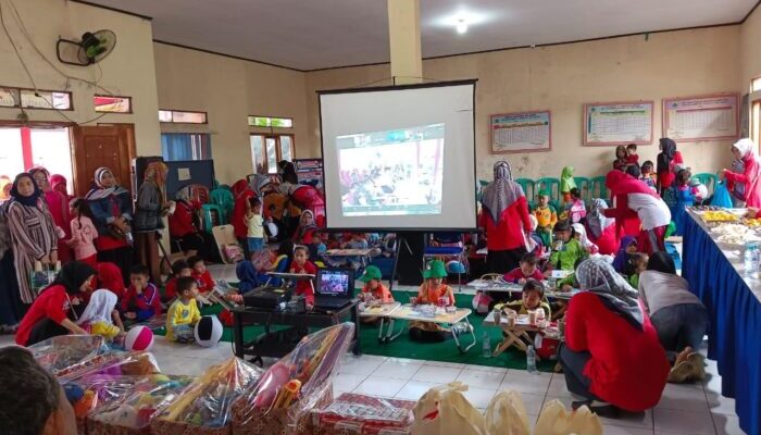 Trauma Healing Diikuti 74 Sekolah PAUD di Sukaluyu Cianjur