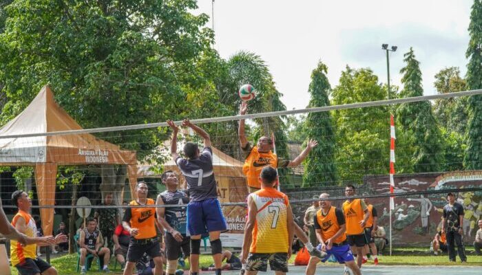Jalin Kebersamaan Anggota Koramil di Subang, Melalui Turnamen Bola Voli