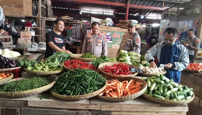 Anggota Polres Tasikmalaya Patroli Hingga Pasar
