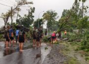 Lima Rumah Roboh di Purbaratu Kota Tasik, Pohon Bertumbangan