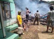 Tiga Rumah Terbakar di Karangnunggal