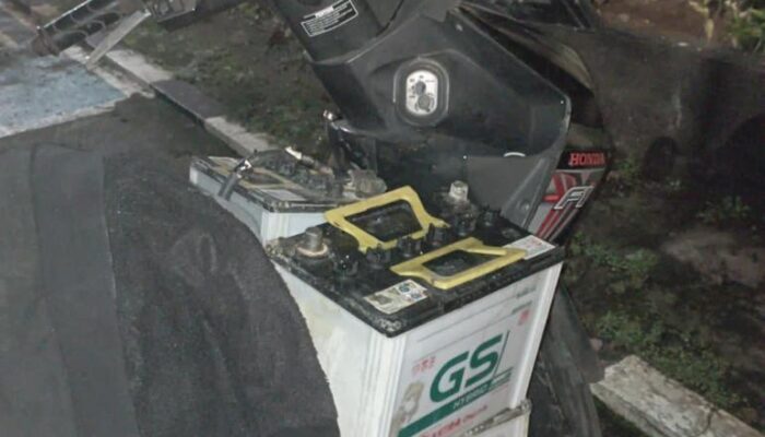 Kepergok Mencuri Aki Mobil, Pelaku Diamankan Polisi