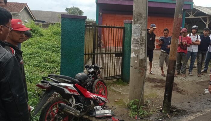 Honda Sonic Tabrak Tiang di Jalan Mashudi, Dua Meninggal Dunia