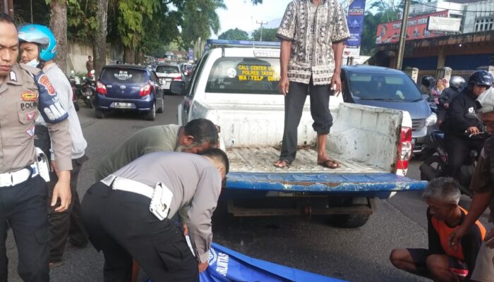 Kecelakaan di Depan Pabrik Gula Mangkubumi, Seorang Tewas