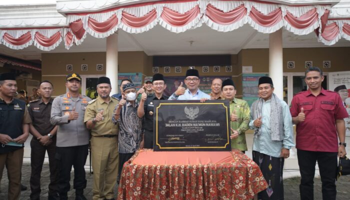 Gubernur: Nama Jalan KH Ma’mun Nawawi, Aspirasi Warga Kabupaten Bekasi