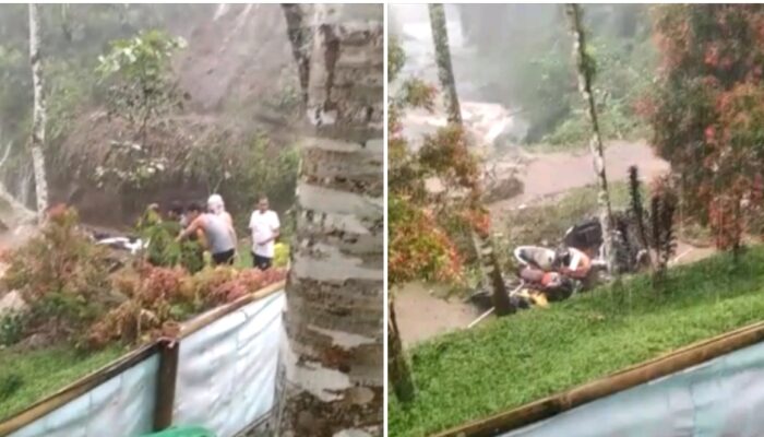 Hujan Menerjang, Longsor Dekat Batumahpar Seret Enam Kendaraan