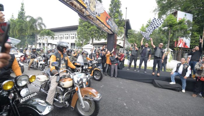 PANGANDARAN: Harley Davidson Classic Rally 50 Tahun Golden Wing Day