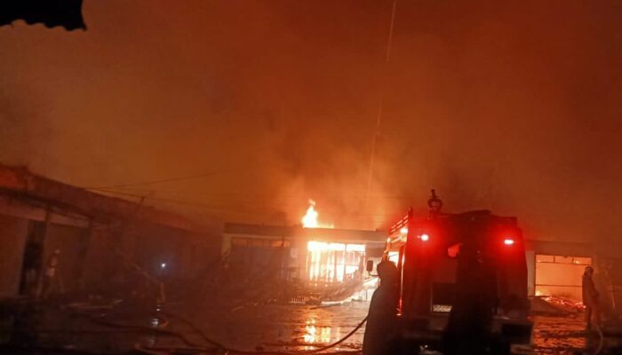 Pasar Salak Cineam Kebakaran, Barang Dagangan Ikut Hangus