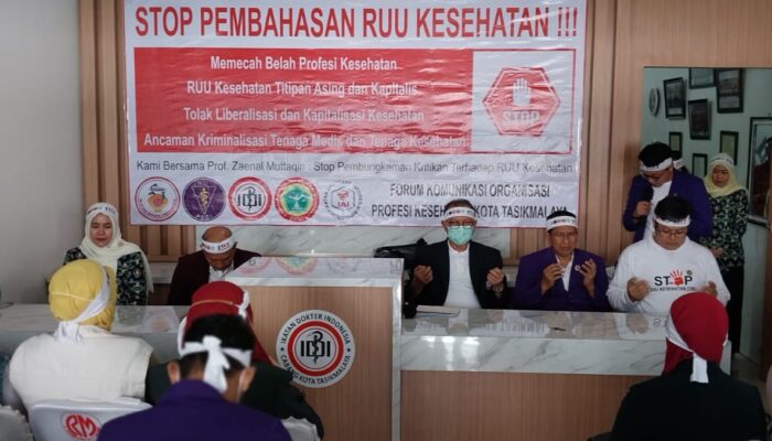 Organisasi Profesi Kesehatan Kota Tasikmalaya Gelar Aksi Damai