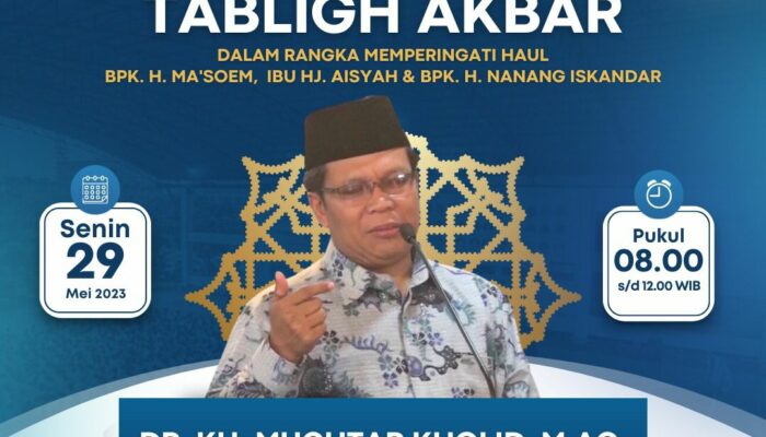 Doakan Pendiri Al Ma’soem, Digelar Tablig Akbar