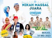 Nikah Massal Juara Warga Jabar Bisa Nikah tanpa Modal di Bucinfest 2023