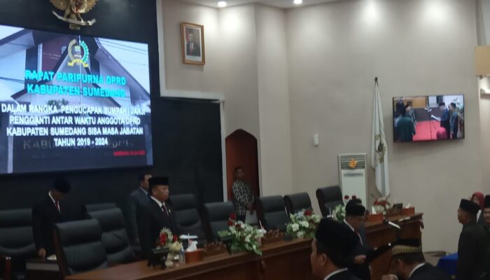 PAW Anggota DPRD Sumedang dari PDIP Resmi Dilantik