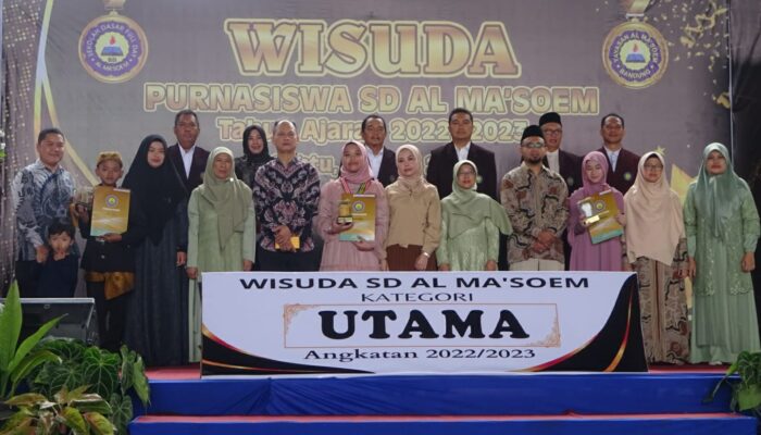 Wisuda SD Al Ma’soem Angkatan 2022-2023, Lulusan Terima Medali Tahfiz