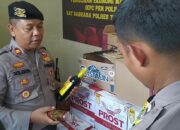 Polres Tasikmalaya Amankan Lebih dari Seribu Botol Miras di Singaparna