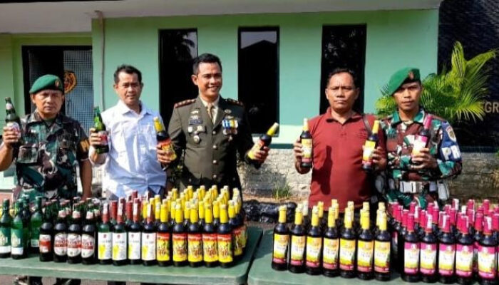 Kodim 0603 Lebak Bongkar Peredaran Miras Ilegal