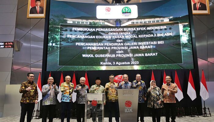 Buka Perdagangan Bursa Efek Indonesia, Pemprov Jabar, BEI, OJK, bank bjb serta bjb Sekuritas Siap Akselerasi Literasi & Inklusi Pasar Modal Kepada ASN