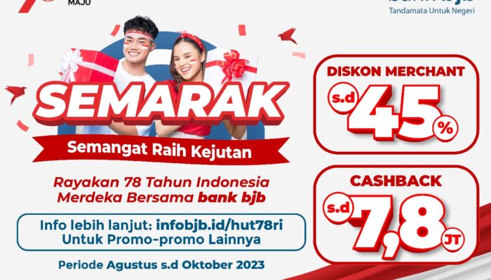 Promo HUT ke-78 RI dari bank bjb, Cek Nih Daftarnya!