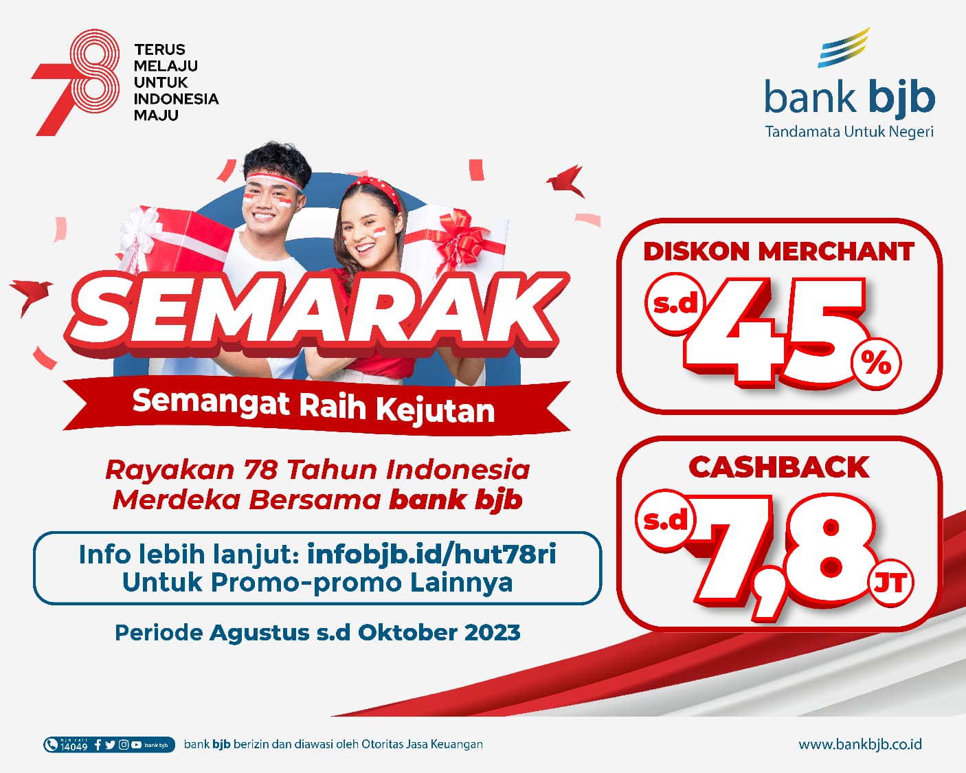 Promo HUT Ke-78 RI Dari Bank Bjb, Cek Nih Daftarnya! | KAPOL.ID