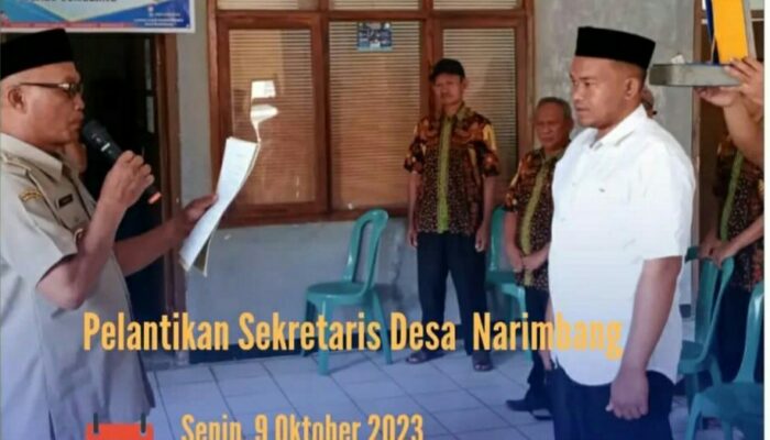 SUMEDANG: Lolos Seleksi, Adi Dilantik Jadi Sekdes Narimbang