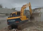 Akhirnya Bangunan Eks Terminal Cilembang Tasikmalaya Diratakan