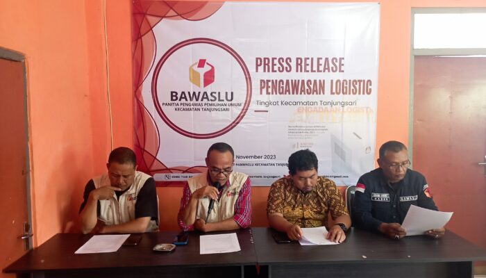 Sukseskan Pemilu 2024, Panwascam Tanjungsari Deteksi Dini Kerawanan Pendistribusian Logistik