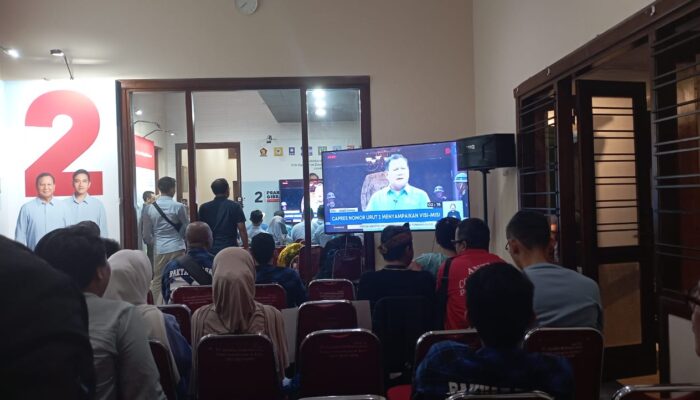 Nobar Capres, TKD Jabar Optimis Prabowo-Gibran Menang Satu Putaran