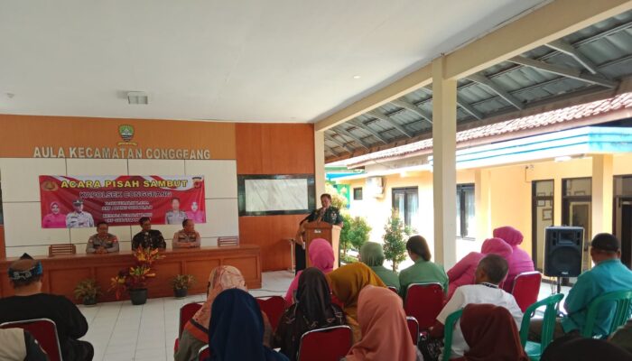 POLRES SUMEDANG: Pisah Sambut Kapolsek Conggeang, Bendungan Cipanas Jadi Bahasan