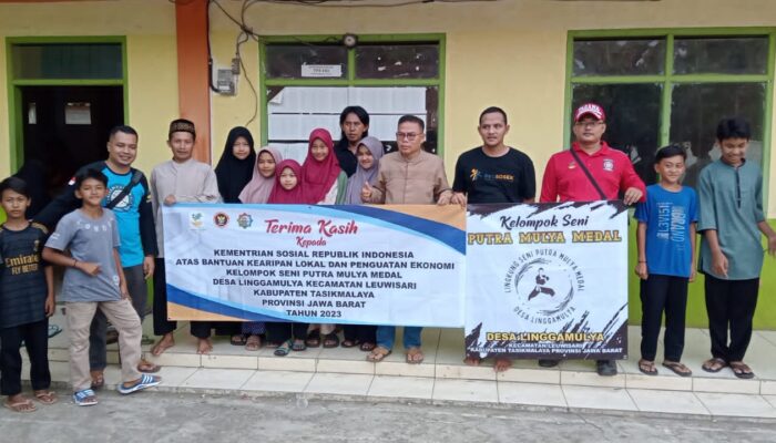 Dapat Hibah Kemensos, Kelompok Seni Putra Mulya Medal Lengkapi Atribut Pencak Silat hingga Budidaya Ikan