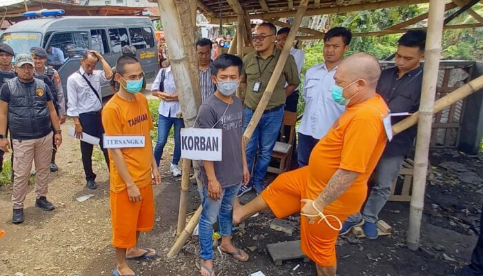 Rekonstruksi, Banyak Polisi Dekat Pasar Pancasila di Jalan Ahmad Yani Tasikmalaya