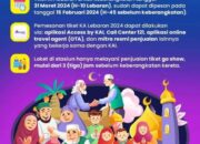 Tiket Kereta Api Angkutan Lebaran 2024, Penjualan Mulai 15 Februari