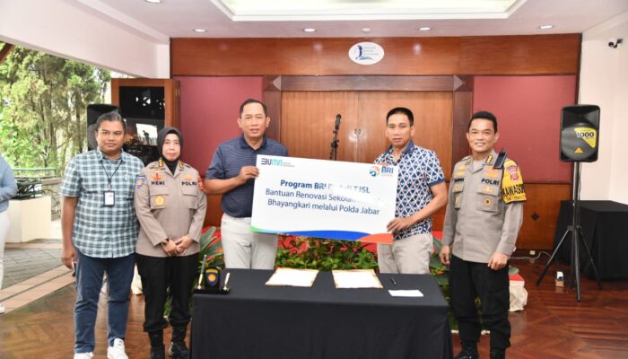 Yayasan Kemala Bhayangkari Jabar Terima Bantuan dari Bank BRI, untuk Renovasi Sekolah