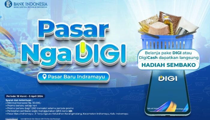 Bank bjb Hadirkan Pasar NgaDIGI, Belanja ke Pasar Cahsless Plus Dapat Hadiah