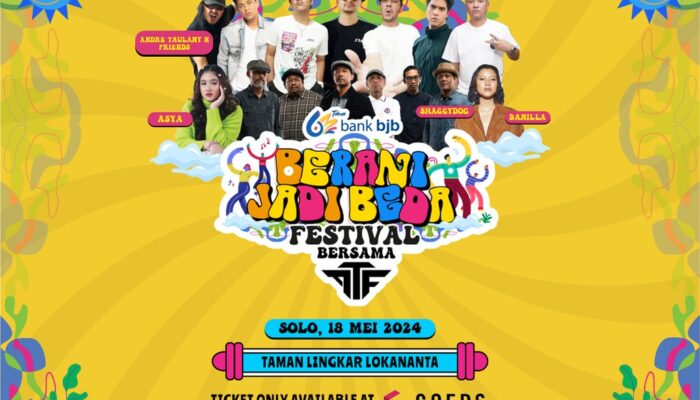 Berani Jadi Beda Festival, Bareng Andre Taulany & Friends dan Bank bjb