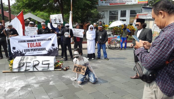 Jurnalis Tasik Tolak Revisi RUU Penyiaran, Beberapa Pasal Dinilai