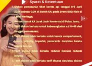 KAI Daop 2 Bandung Tebar Diskon 10 Persen Tiket di Event BBQ Ride 2024