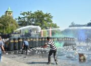 Simulasi Pengamanan Pilkada 2024 Digelar di Alun-alun Sumedang