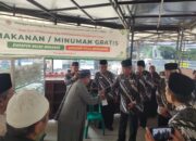 PP Polri Cabang Cianjur Bagikan Nasi Gratis di Masjid Darusalam