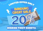 KAI Daop 2 Bandung Tebar Diskon 20 Persen Tiket di Event “Bandung Great Sale”