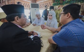 Nikah massal pada momen Hari Jadi Kota Bandung Tahun 2024. *