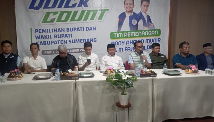 DONY-FAJAR Unggul Hasil Quick Count, Doamu: Semua Atas Perjuangan Bersama