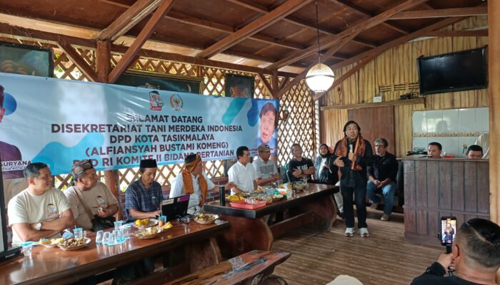 Reses Alfiansyah Komeng Kunjungi Tani Merdeka di Kota Tasikmalaya, Uhuy