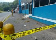 Pos Polisi Gentong Tasikmalaya Dipasangi Garis Polisi