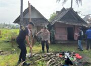 Polisi dan Kodim 0625 Pangandaran Lakukan Relokasi dan Pemulihan Lokasi Bencana Puting Beliung
