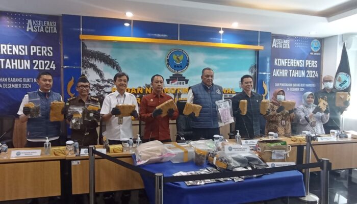 Selama 2024, BNNP Jabar Ungkap 33 Kasus Peredaran Narkotika, 8 Kg Sabu Disita