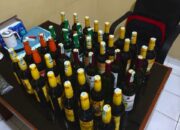 Operasi Pekat Lodaya, Puluhan Botol Miras Diamankan di Indihiang