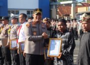 Kapolres Tasikmalaya Apresiasi Anggota dan Warga Berprestasi Membantu Kamtibmas
